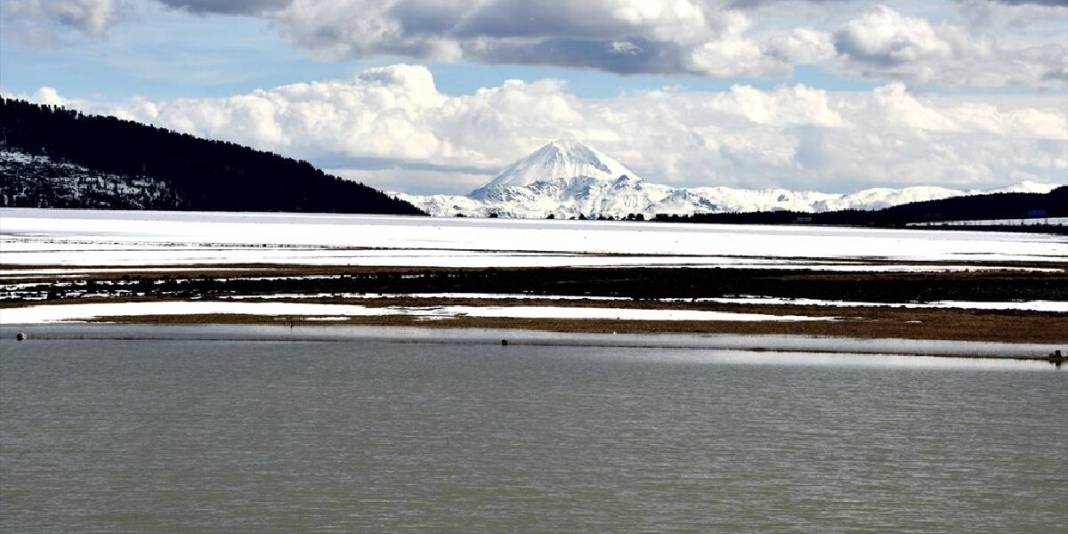 Çetin kış bitti, karlar erimeye başladı: Sarıkamış havadan görüntülendi 2